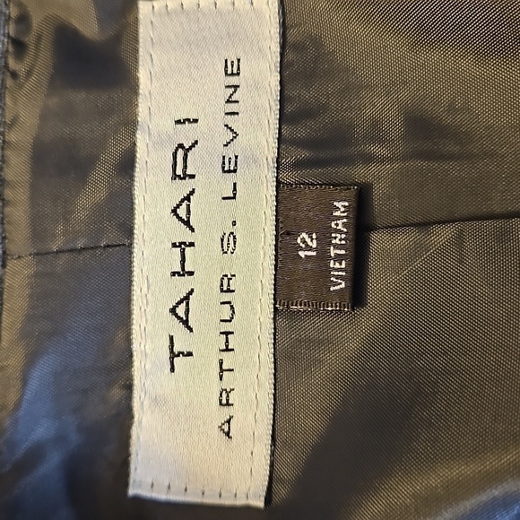 Tahari Blazer Bow Button Gray Size 12 - Picture 5 of 7
